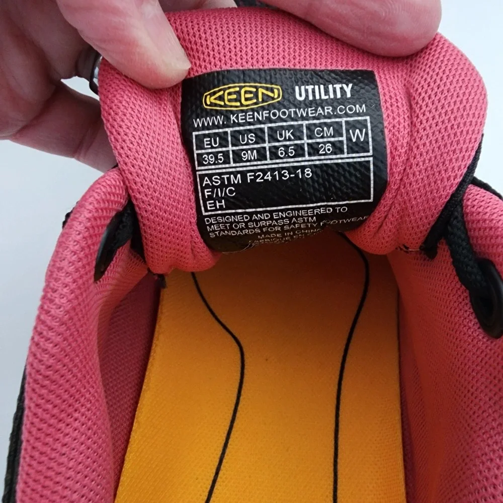 Keen Utility Steel Toe black pink sneaker shoes Konnect‎ Fit womens size 9.5